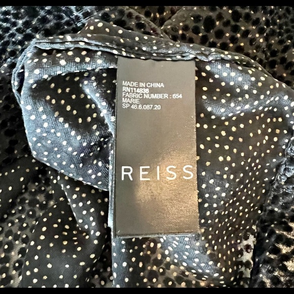 REISS NINETEEN SEVENTY ONE “MARIE” SHORT SLEEVE TOP, USA SZ 10 (runs like S-M) - Picture 10 of 12